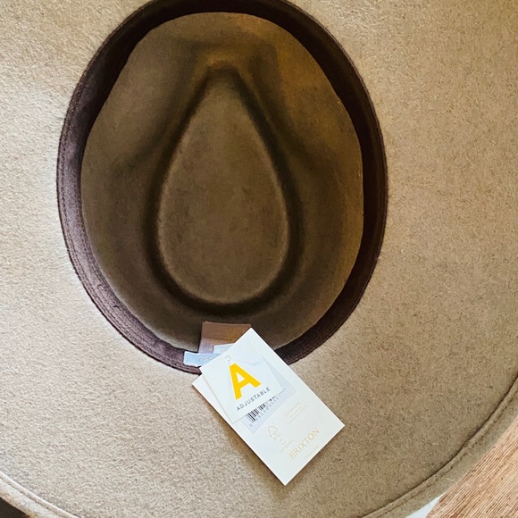 BRIXTON Structured Fedora Rancher Hat 100% Wool Can Be UNISEX Size M - Picture 5 of 9